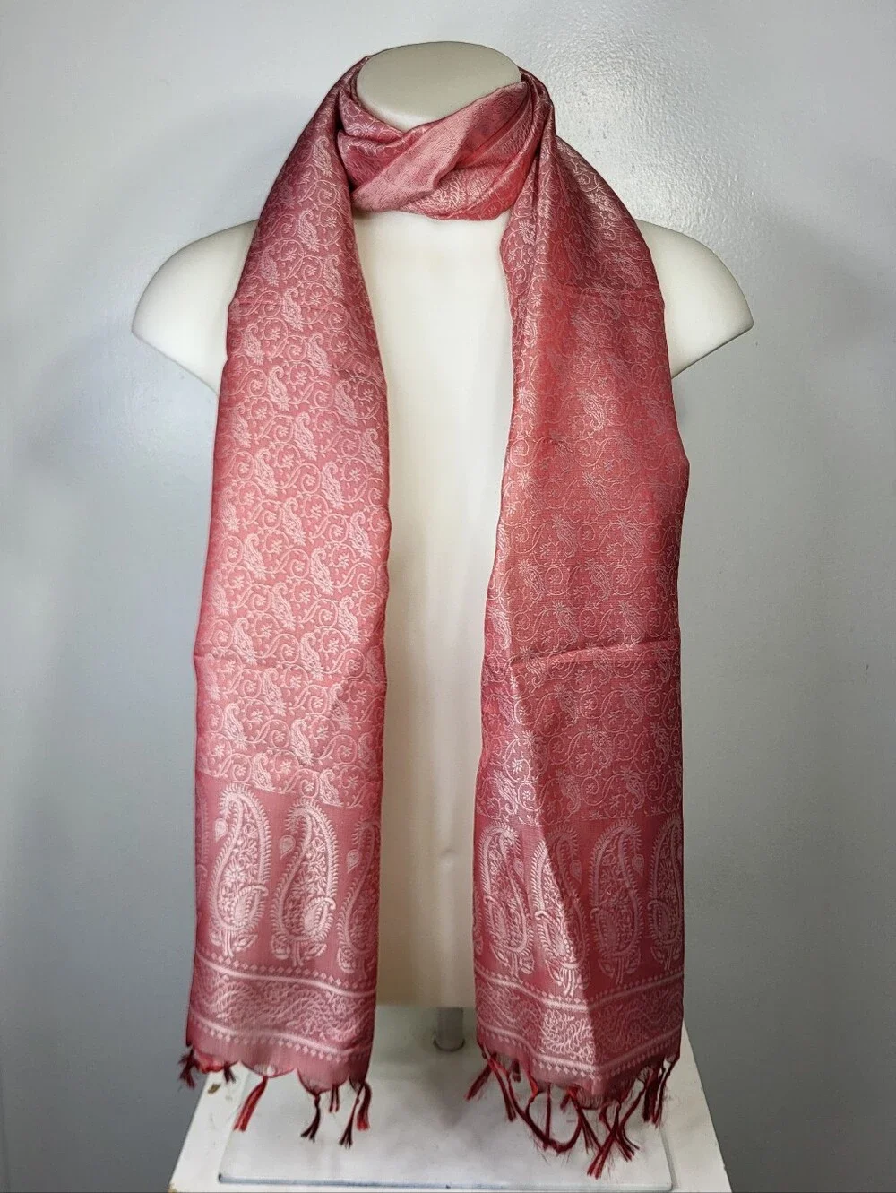 Elegant Rose Paisley Women's Scarf 21